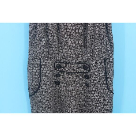 DAUGHTERS OF THE LIBERATION BLACK GRAY PRINTED ROMPER SIZE 00 - Picture 3 of 9